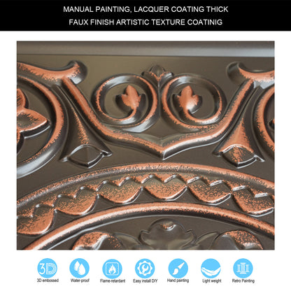 10tiles/lot Drop-In Decorative Tin Tiles for Hotels, Villas and Modern Office Buildings PL83