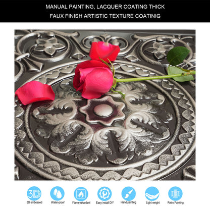 10tiles/lot Drop-In Decorative Tin Tiles for Hotels, Villas and Modern Office Buildings PL83