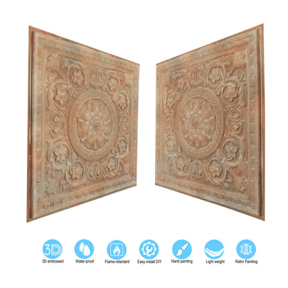 10tiles/lot Metallic Ceiling Tiles for Stylish Bars, Clubs, Restaurants and Social Spaces PL83