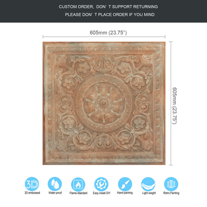 10tiles/lot Metallic Ceiling Tiles for Stylish Bars, Clubs, Restaurants and Social Spaces PL83