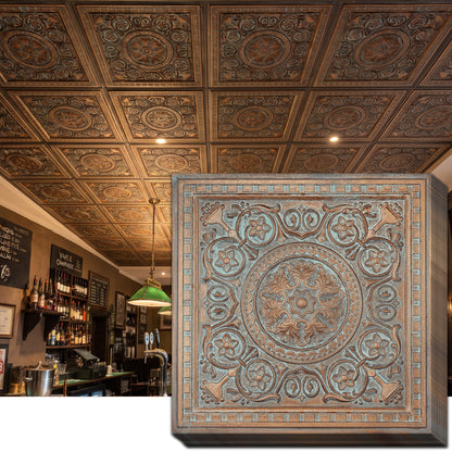 PAINTSDECOR faux tin ceiling tiles for Club PL83 10-pack