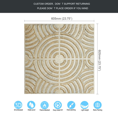 10tiles/lot Glue up 2x2 distress crack Ceiling Tiles for Bars, Plastic, Coffer, DIY ceiling panels PL84