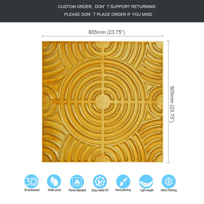 10tiles/lot Glue up 2x2 distress crack Ceiling Tiles for Bars, Plastic, Coffer, DIY ceiling panels PL84