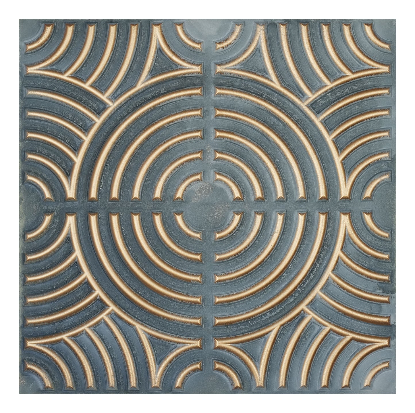 10tiles/lot Glue up faux Tin Ceiling Tiles gold color for Bars, Plastic, Coffer, DIY ceiling panels PL84