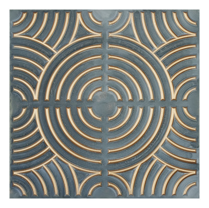 10tiles/lot Glue up faux Tin Ceiling Tiles gold color for Bars, Plastic, Coffer, DIY ceiling panels PL84