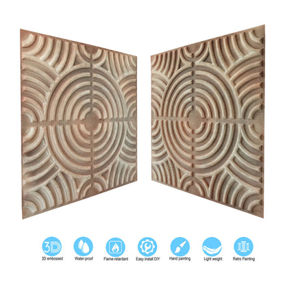 10tiles/lot Glue up 2x2 Ceiling Tiles molden design for Bars, Plastic, Coffer, DIY ceiling panels PL84