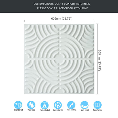 10tiles/lot Glue up 2x2 Ceiling Tiles molden design for Bars, Plastic, Coffer, DIY ceiling panels PL84