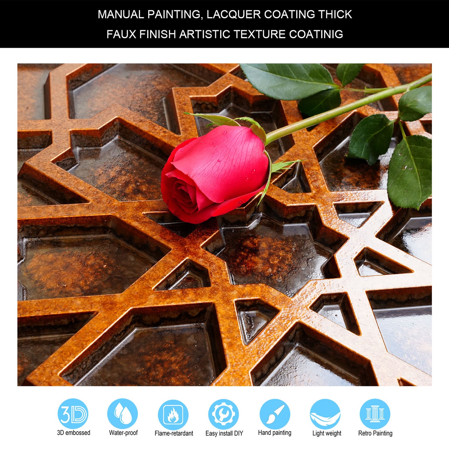 10tiles/lot Drop-In faux Tin Ceiling Tiles copper color for Bars, Nightclub, Barbers,beauty salon ceiling panelsPL85