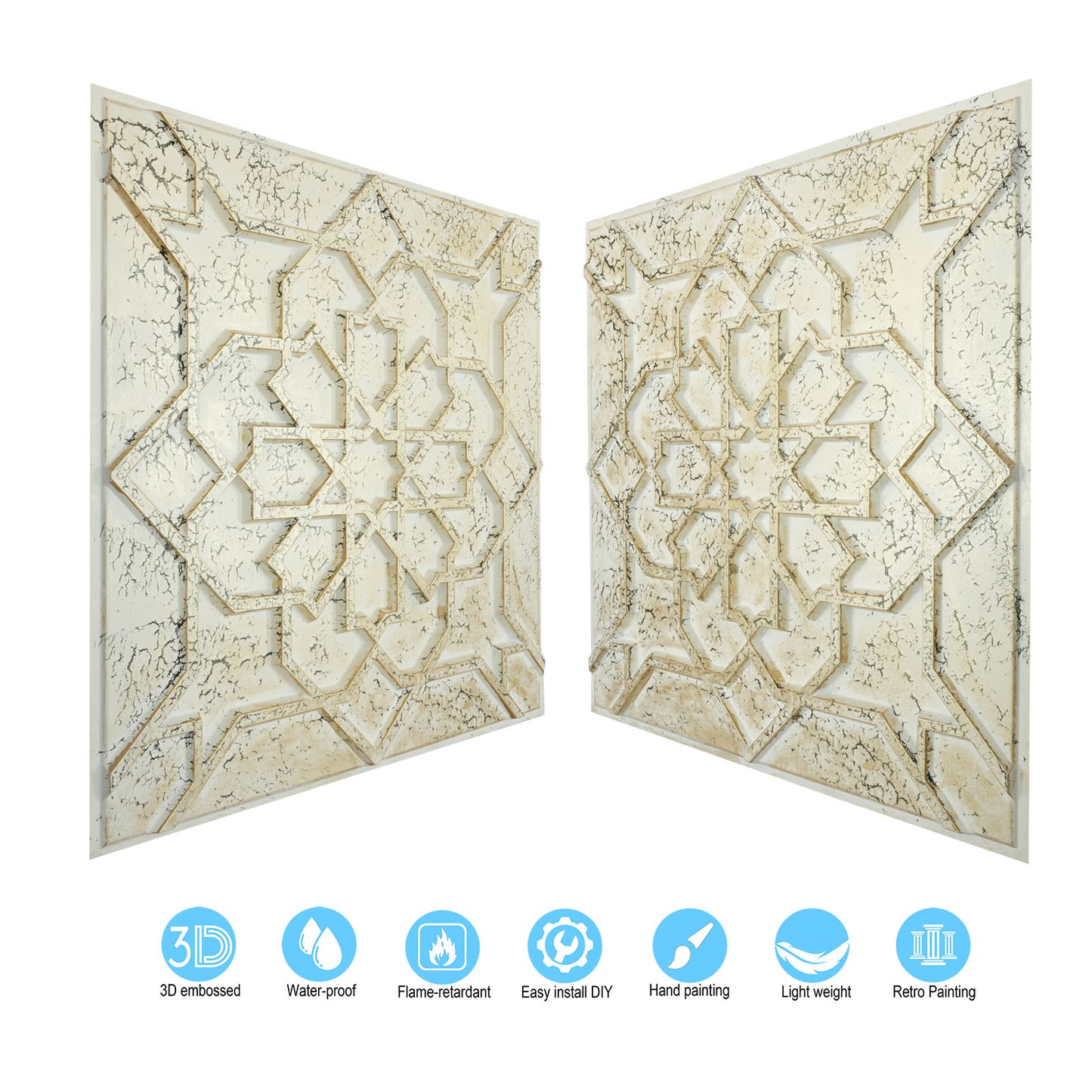 10tiles/lot Drop-In Tin Ceiling Tiles for Restaurants, Bars, Nightclub, Barbers,beauty salon ceiling panelsPL85