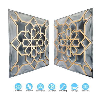 10tiles/lot suspended faux tin Ceiling Tiles for Bars, Nightclub, Barbers,beauty salon homeimporve ceiling panelsPL85