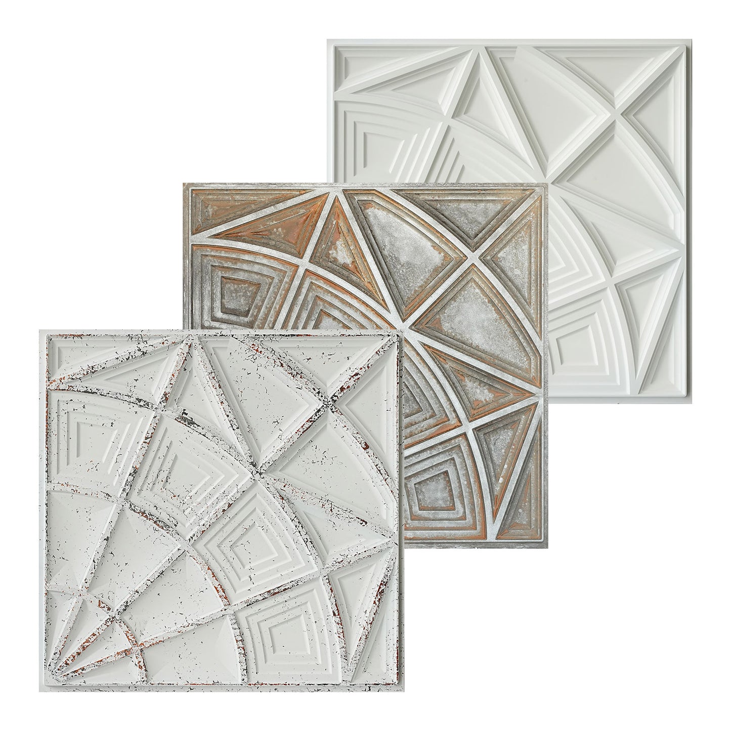 10tiles/lot Vintage Antique Ceiling Tiles for Heritage Hotels, Inns and Classic Restaurants PL86