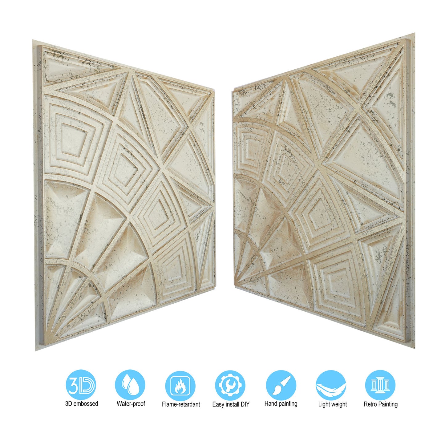 10tiles/lot 3D Decorative Ceiling Tiles for Trendy Restaurants, Bars and Creative Cafés PL86