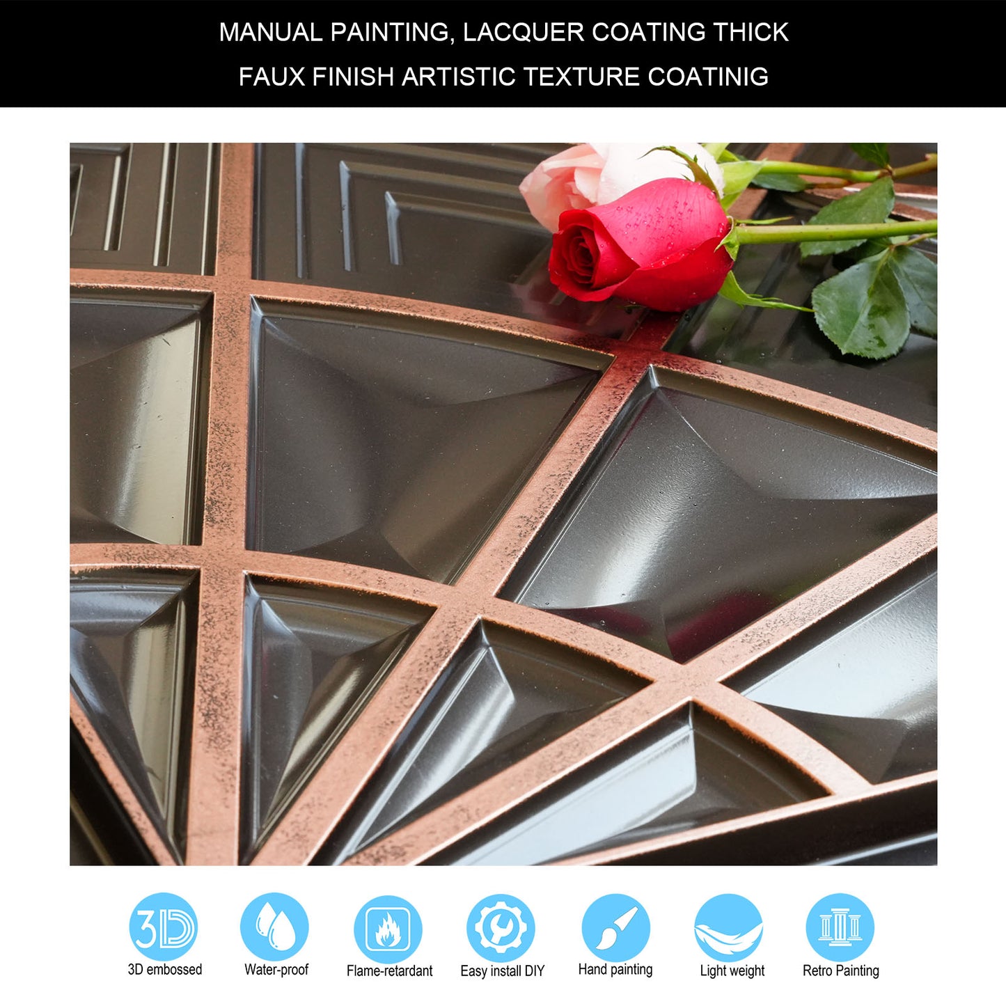 10tiles/lot Retro-Style Tin Ceiling Tiles for Unique Restaurants, Bars and Boutique Stores PL86