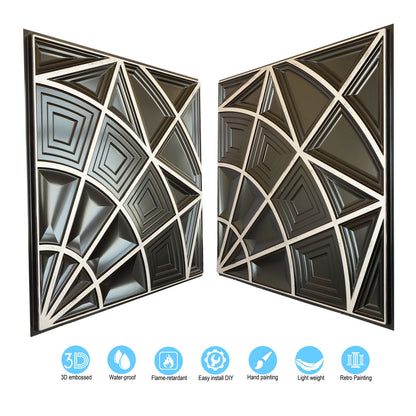 10tiles/lot Retro-Style Tin Ceiling Tiles for Unique Restaurants, Bars and Boutique Stores PL86