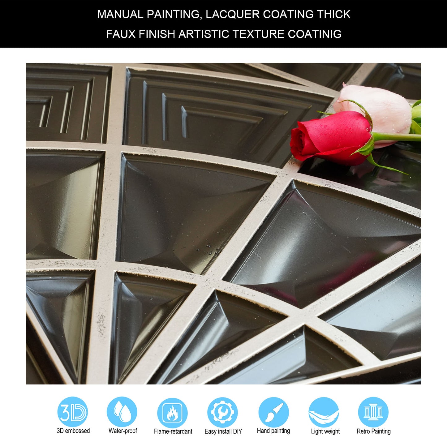 10tiles/lot Retro-Style Tin Ceiling Tiles for Unique Restaurants, Bars and Boutique Stores PL86