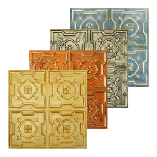 10tiles/lot Metallic Ceiling Tiles for Stylish Bars, Clubs, Restaurants and Social Spaces PL87