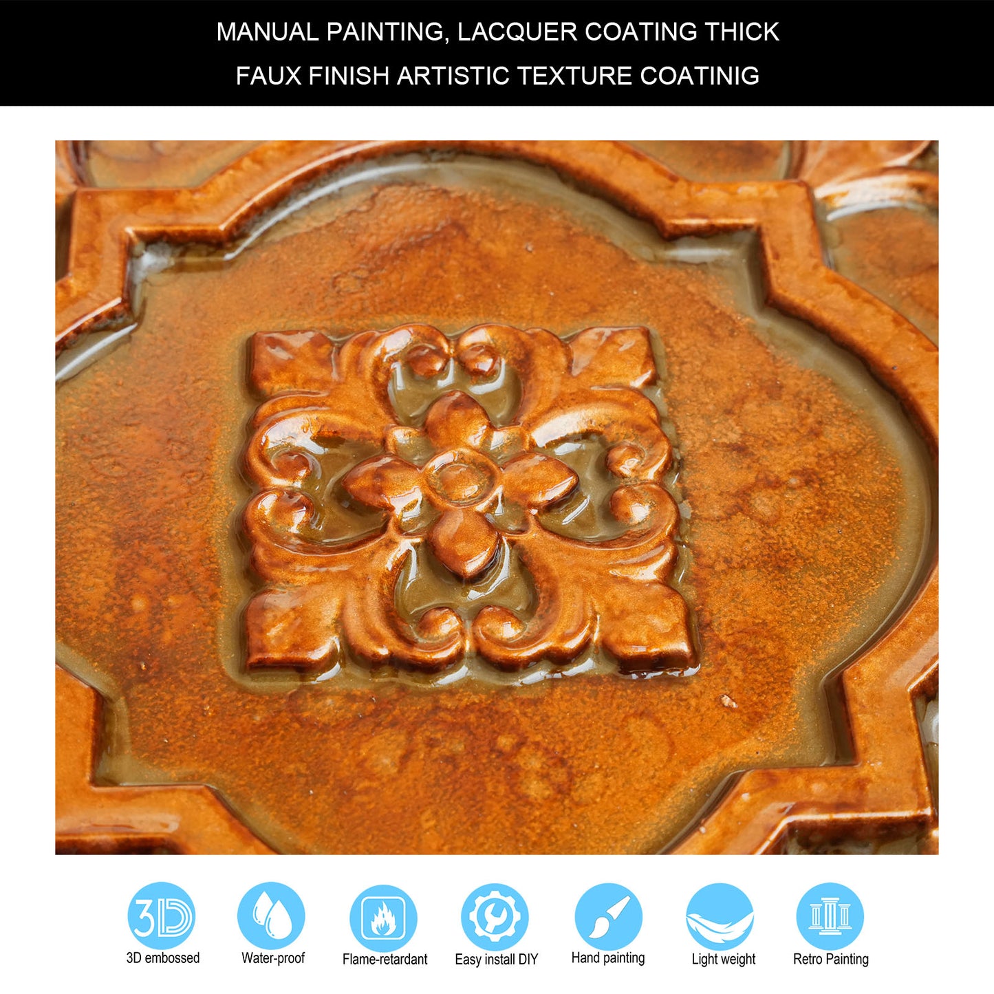 10tiles/lot Metallic Ceiling Tiles for Stylish Bars, Clubs, Restaurants and Social Spaces PL87