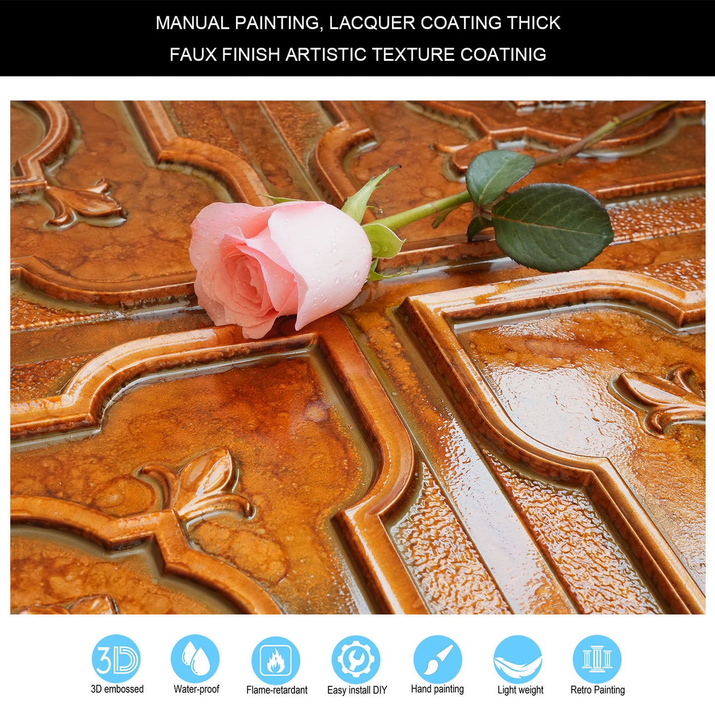 10tiles/lot Metallic Ceiling Tiles for Stylish Bars, Clubs, Restaurants and Social Spaces PL87