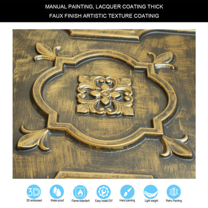 10tiles/lot Metallic Ceiling Tiles for Stylish Bars, Clubs, Restaurants and Social Spaces PL87