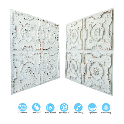 10tiles/lot Distressed Ceiling Tiles for Craft Studios, Retro Cafés and Industrial Design Rooms PL87