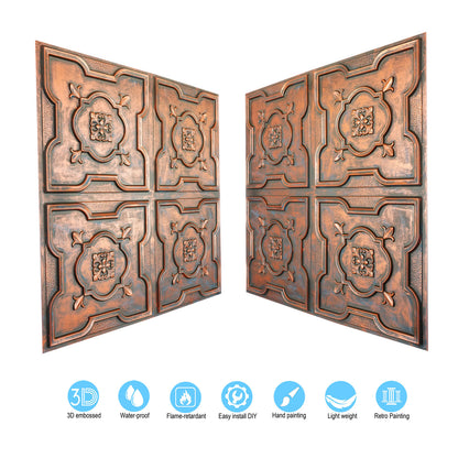 10tiles/lot Distressed Ceiling Tiles for Craft Studios, Retro Cafés and Industrial Design Rooms PL87