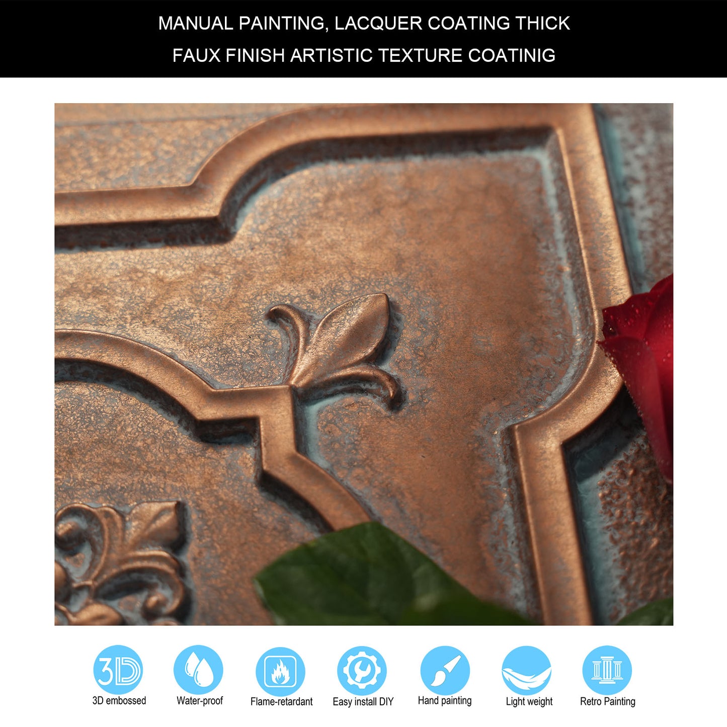 10tiles/lot Distressed Ceiling Tiles for Craft Studios, Retro Cafés and Industrial Design Rooms PL87