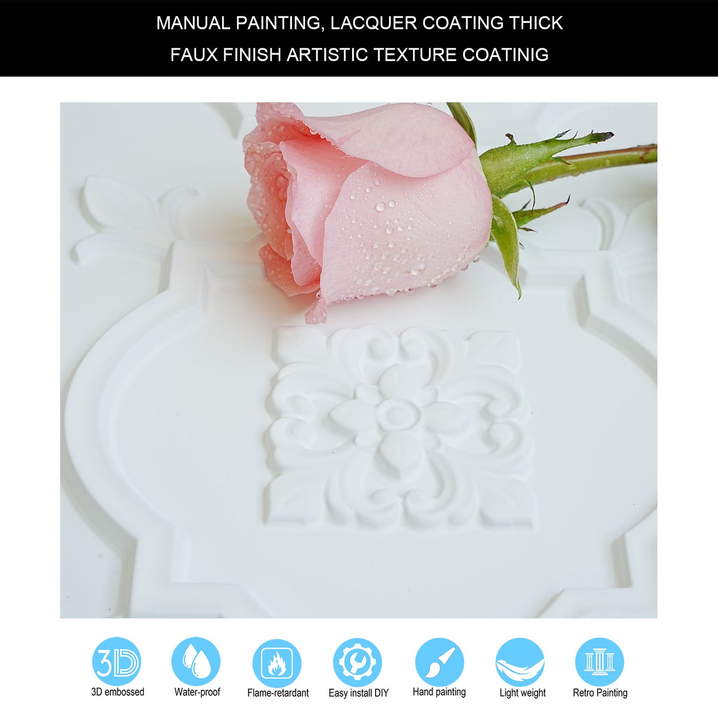 10tiles/lot Artistic Tin Ceiling Tiles for Artisan Workshops, Museums and Gallery Spaces PL87