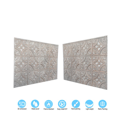 10tiles/lot Tin Ceiling Tiles for Book Cafés, Literary Stores and Creative Cultural Spaces PLB10
