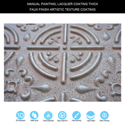 10tiles/lot Pressed Faux Tin Ceiling Tiles for Heritage Bars, Vintage Restaurants and Boutique Hotels PLB18