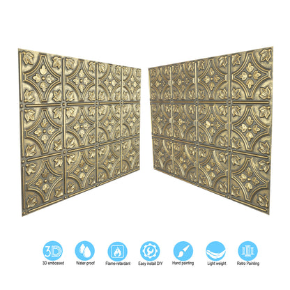 10tiles/lot Faux Metal Ceiling Tiles for Bars, Cafés, Lounges and Contemporary Interiors PLB10