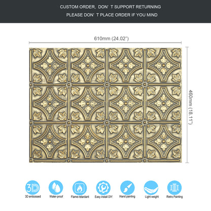 10tiles/lot Faux Metal Ceiling Tiles for Bars, Cafés, Lounges and Contemporary Interiors PLB10