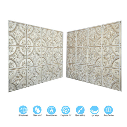 10tiles/lot Tin Ceiling Tiles for Book Cafés, Literary Stores and Creative Cultural Spaces PLB10