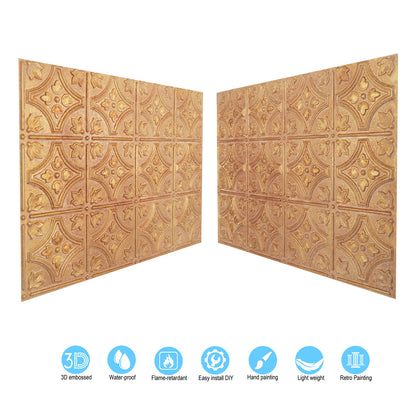 10tiles/lot Aged Decorative Ceiling Panels for Rustic Inns, Guesthouses and Boutique Hotels PLB10