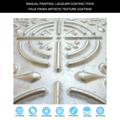 10tiles/lot Pressed Faux Tin Ceiling Tiles for Heritage Bars, Vintage Restaurants and Boutique Hotels PLB18