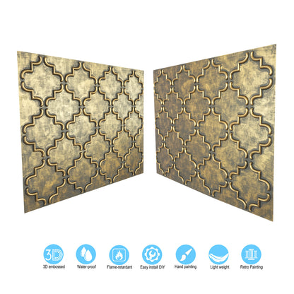 10tiles/lot 3D Faux Metal Ceiling Tiles for Stylish Bars, Clubs and Trendy Restaurants PLB28