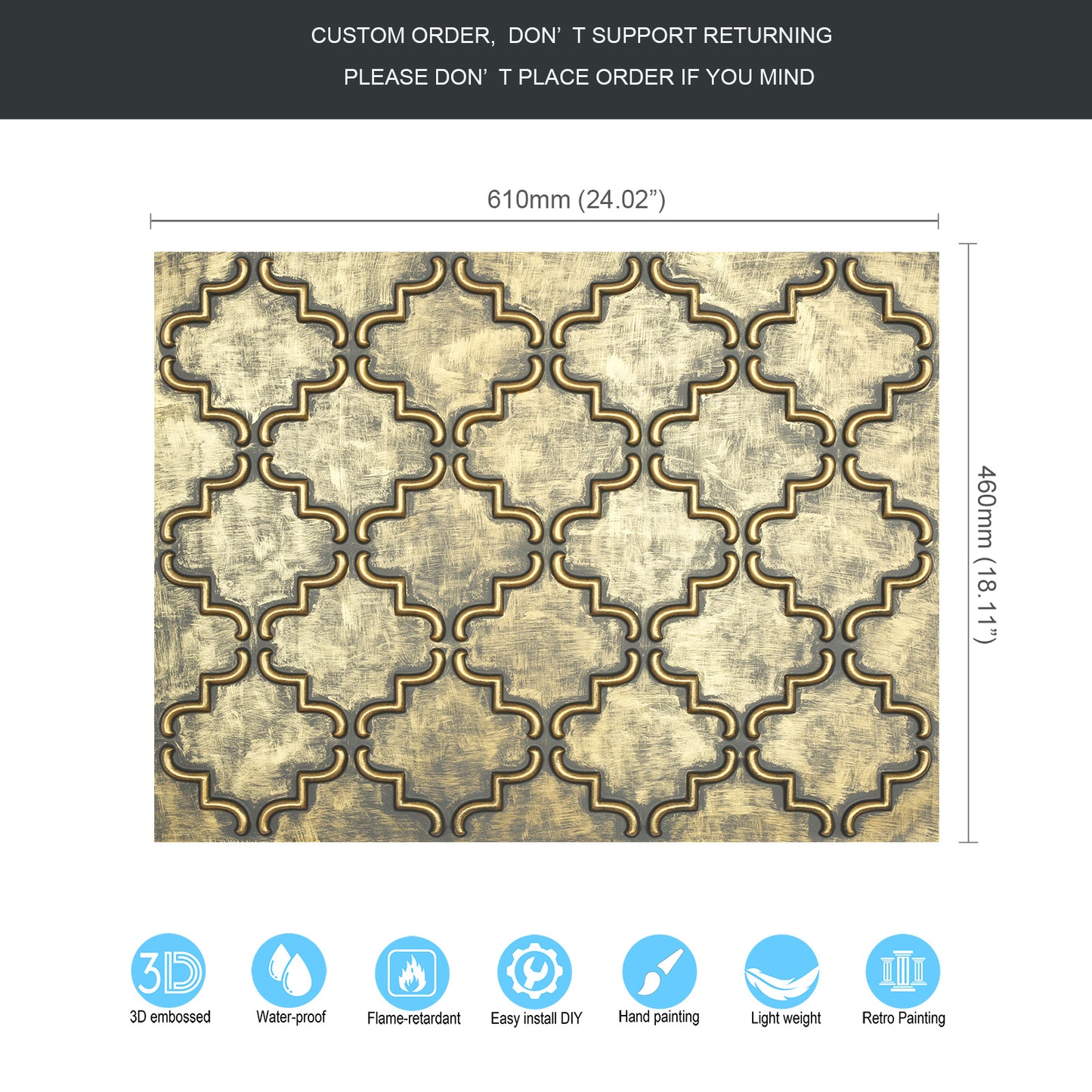 10tiles/lot 3D Faux Metal Ceiling Tiles for Stylish Bars, Clubs and Trendy Restaurants PLB28