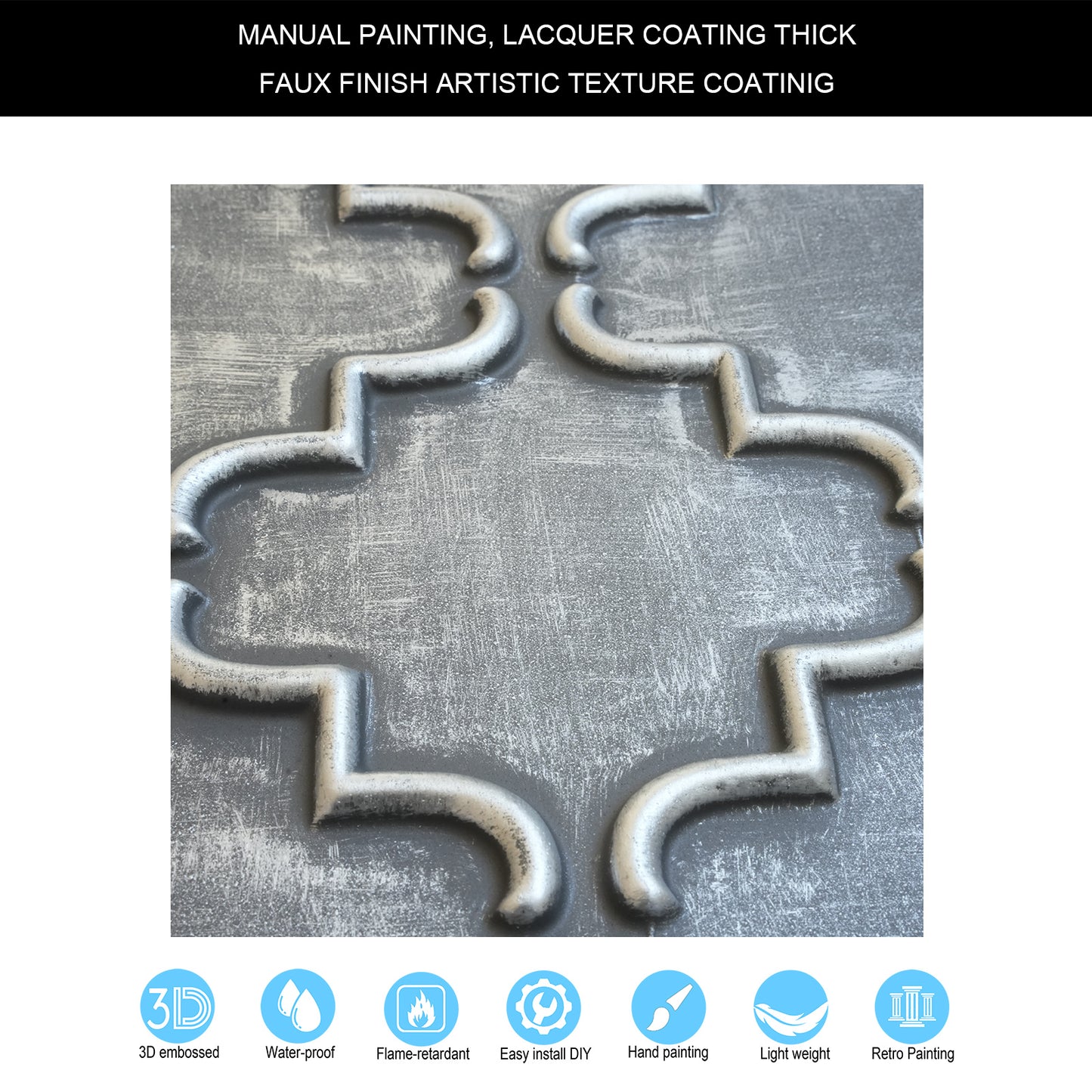 10tiles/lot 3D Faux Metal Ceiling Tiles for Stylish Bars, Clubs and Trendy Restaurants PLB28