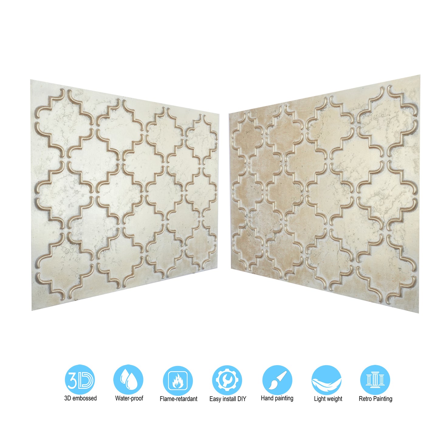 10tiles/lot Aged Decorative Ceiling Panels for Rustic Inns, Guesthouses and Boutique Hotels PLB28