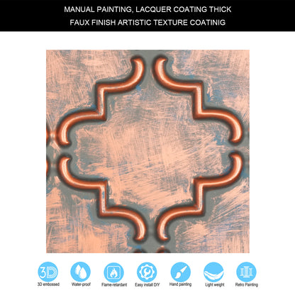 10tiles/lot Aged Decorative Ceiling Panels for Rustic Inns, Guesthouses and Boutique Hotels PLB28