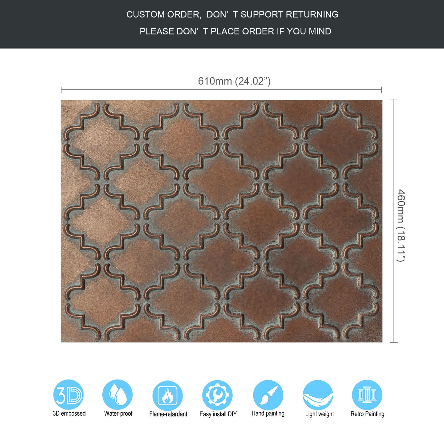 10tiles/lot Aged Decorative Ceiling Panels for Rustic Inns, Guesthouses and Boutique Hotels PLB28