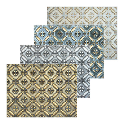 10tiles/lot Faux Tin Ceiling Panels for High-End Restaurants, Coffee Bars and Luxury Apartments PLB38