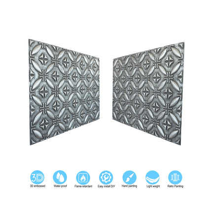 10tiles/lot Faux Tin Ceiling Panels for High-End Restaurants, Coffee Bars and Luxury Apartments PLB38