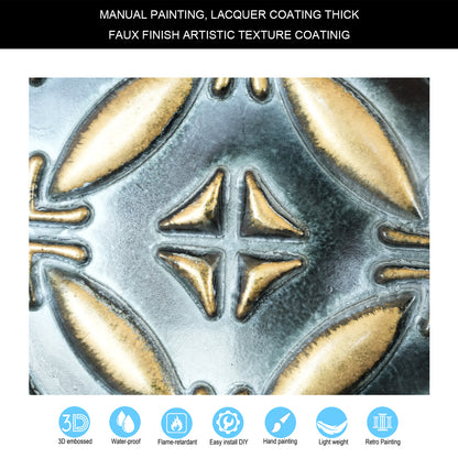 10tiles/lot Faux Tin Ceiling Panels for High-End Restaurants, Coffee Bars and Luxury Apartments PLB38