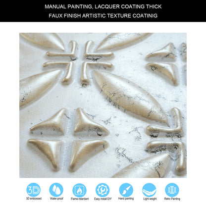 10tiles/lot Faux Tin Ceiling Panels for High-End Restaurants, Coffee Bars and Luxury Apartments PLB38