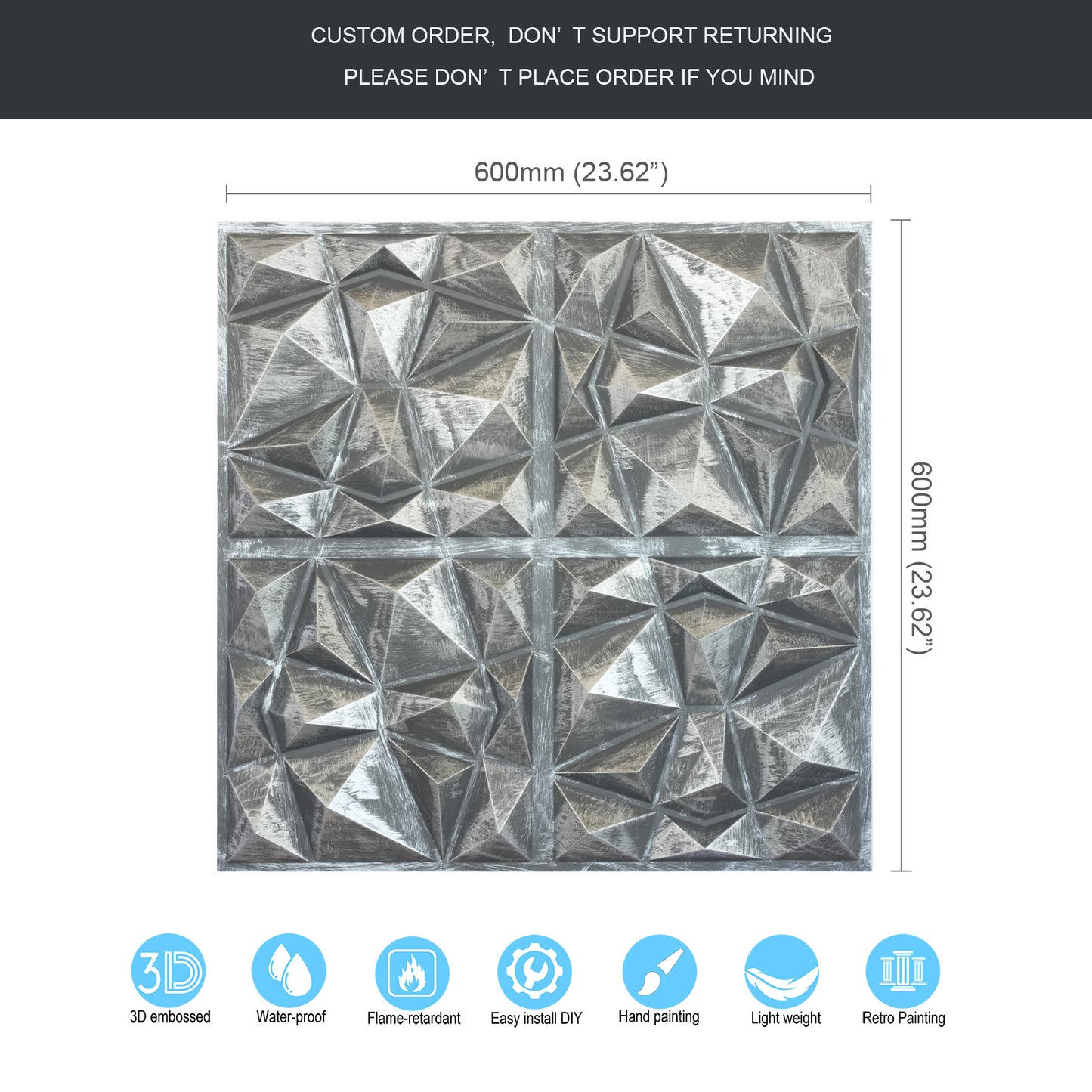 10tiles/lot Artistic Ceiling Tiles for Book Cafés, Literary Shops and Cultural Retail Spaces PLM101