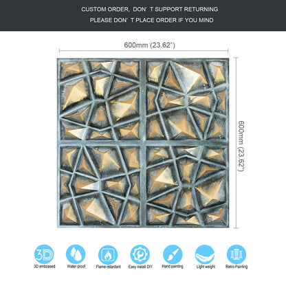 10tiles/lot Artistic Ceiling Tiles for Book Cafés, Literary Shops and Cultural Retail Spaces PLM101