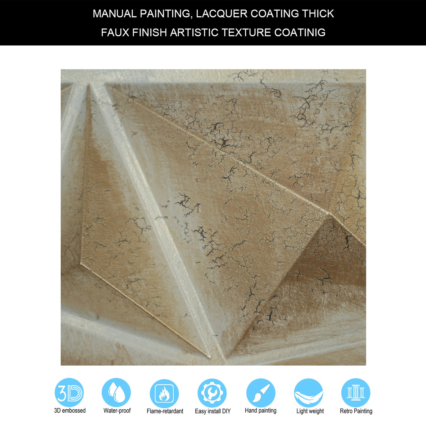 10tiles/lot Vintage Ceiling Tiles for Wine Cellars, Old-World Restaurants and Artistic Rooms PLM101