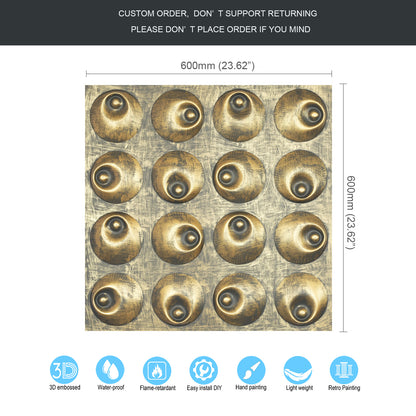 10tiles/lot DIY Faux Metal Ceiling Tile Panels for Café Bars, Studios and Artistic Interiors PLM102