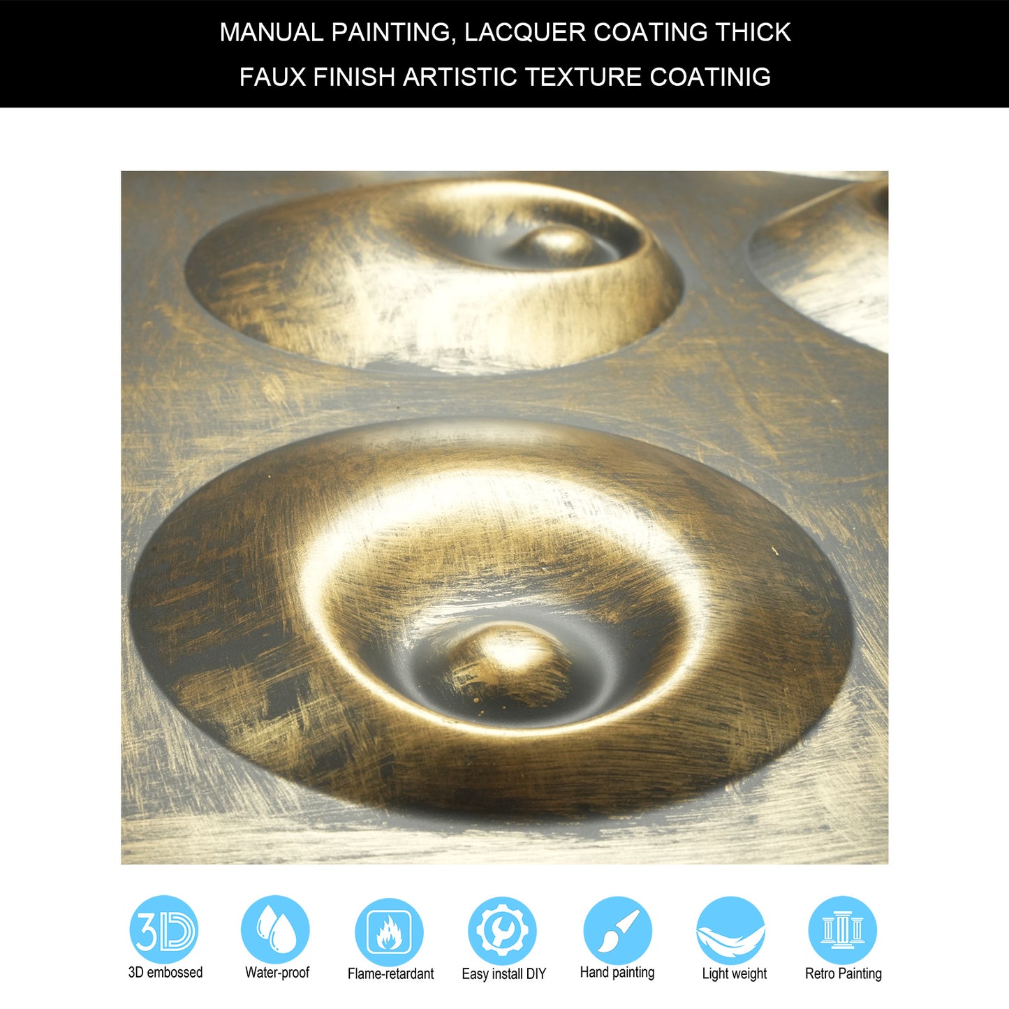 10tiles/lot DIY Faux Metal Ceiling Tile Panels for Café Bars, Studios and Artistic Interiors PLM102