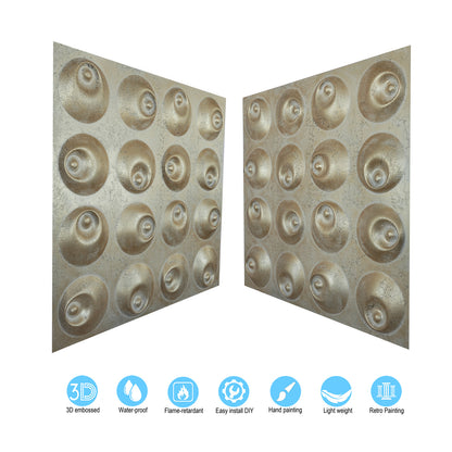 10tiles/lot DIY Faux Metal Ceiling Tile Panels for Café Bars, Studios and Artistic Interiors PLM102